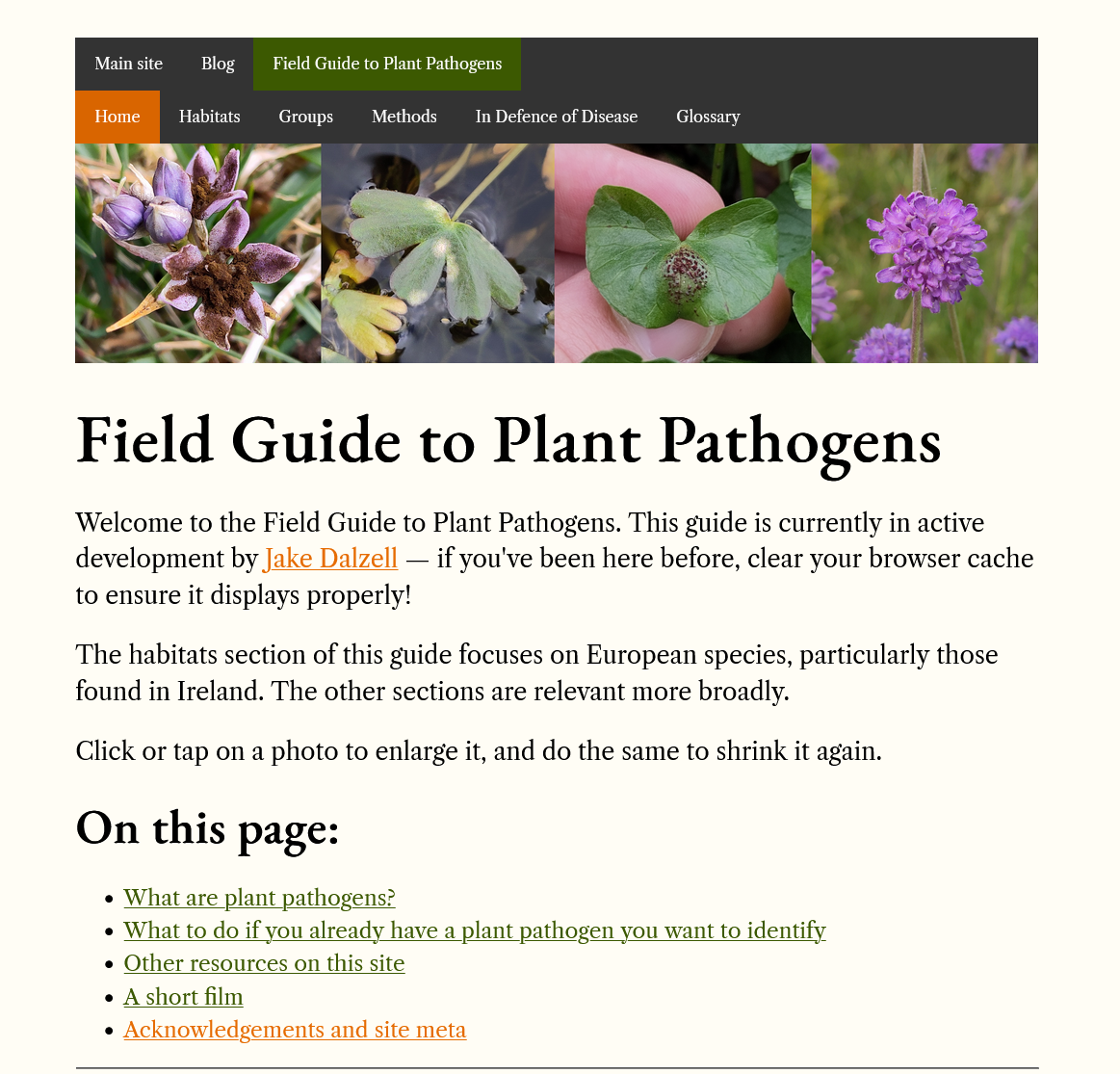 Introducing the Field Guide to Plant Pathogens